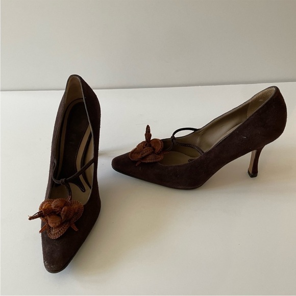 MARNI suede t strap pumps - Picture 3 of 6